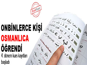 Onbinlerce kişi Osmanlıca öğrendi