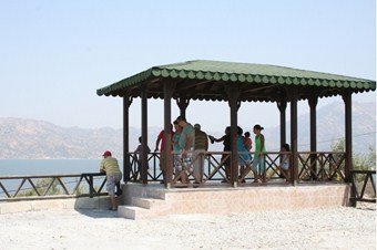 Bafa Gölü seyir terası hizmete girdi
