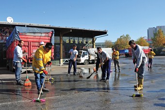 Ankara toptancılar hali temizlendi
