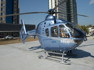 Helikopter taksi ilk seferlere başladı