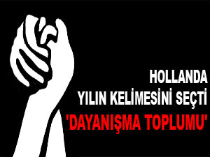 Hollanda yılın kelimesini seçti: 'Dayanışma Toplumu'