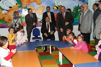 Çocuklar için okul öncesi eğitim merkezi açıldı