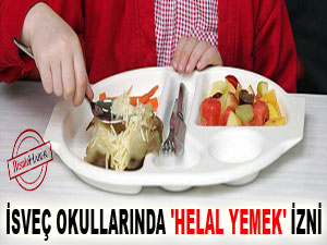 İsveç okullarında 'helal yemek' izni