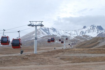 Erciyes’te 56 kabinden oluşan gondol hattı hizmete hazır