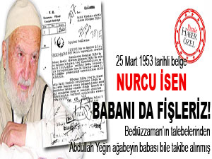 Nurcu isen babanı da fişleriz!
