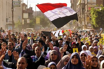 Mısır'da 'Sabah 7 Hareketi'ne destek protestosu