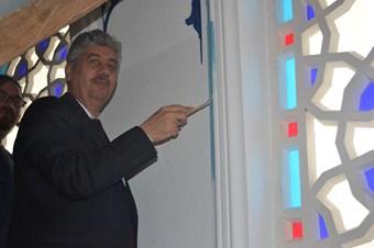 Nur Camii'nin tezyinat işleri başladı