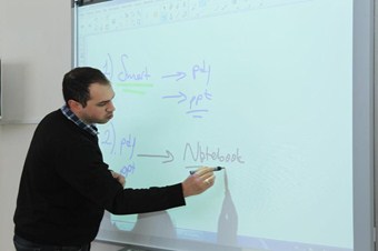 BEÜ akıllı tahtaya geçti