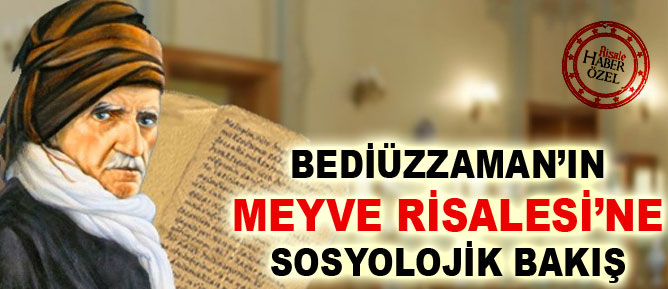 Bediüzzaman’ın Meyve Risalesi’ne sosyolojik bakış