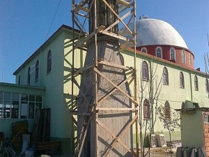 Fatih Camii'ne 40 metrelik minare yapılıyor