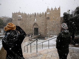 Kudüs'te kar tatili!