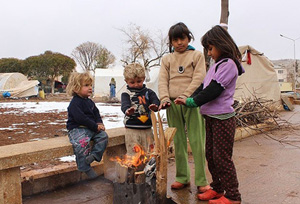 Suriye'de 16 çocuk donarak öldü