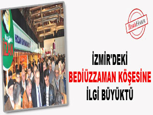 İzmir'deki Bediüzzaman köşesine ilgi büyüktü