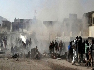 Halep'te soğuktan kaçanları varil terörü vuruyor