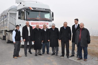 Yozgat’tan Suriyeli sığınmacılara bir TIR dolusu yardım