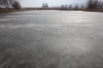 Seyfe Göleti buz tuttu