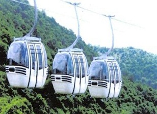 Uzungöl'e 'kemer' modeli teleferik