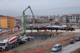 Merzifon'da 54. caminin temeli dualarla atıldı