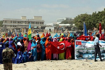 Somali'de Türkiye'ye teşekkür gösterisi