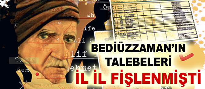 Bediüzzaman’ın talebeleri il il fişlenmişti