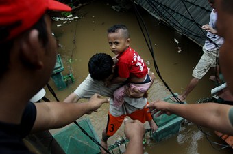 Endonezya'da bir sel felaketi daha