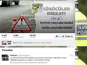 Dikkat Twitter'da radar var!