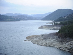 Atikhisar Barajı'nda su seviyesi yarıdan fazla düştü