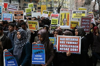 Diyarbakır'da Yermuk protestosu