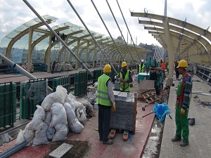 Haliç metro geçişi köprüsü, hizmet için gün sayıyor