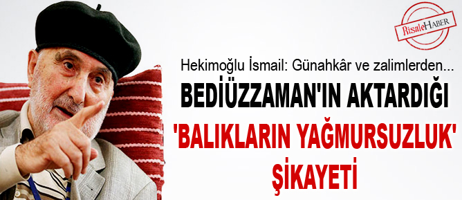 Bediüzzaman'ın aktardığı 'balıkların yağmursuzluk' şikayeti