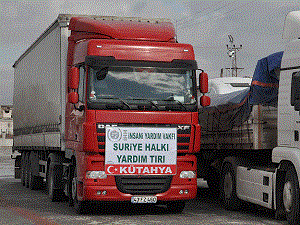 Kütahya'dan Suriye'ye yardım