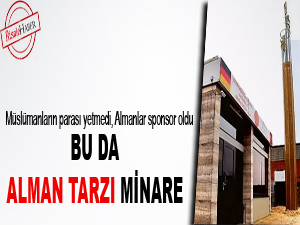 Bu da Alman tarzı minare