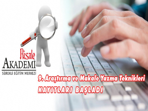 Risale-i Nur Atölyesi başlıyor