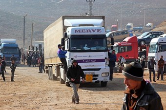 Suriye'nin nefes borusu tır aktarma alanı