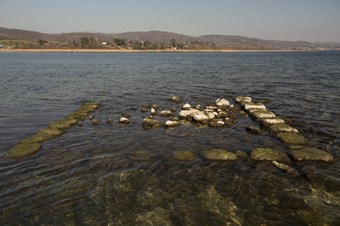 Sular çekildi, binlerce yıllık tarih ortaya çıktı