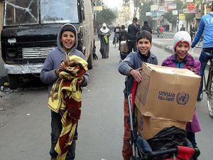 Yermuk'ta yardım dağıtımı tekrar başladı