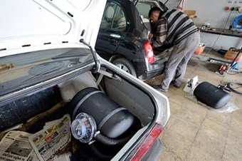 Sürücüler çareyi otogazda buldu