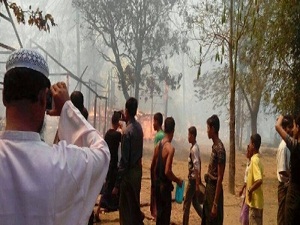 Müslümanlara ait elli ev kül oldu!