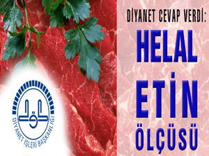 Diyanet'ten Yenilebilecek Helal Etin Ölçüsü