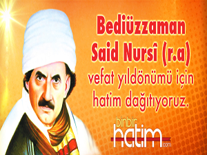 Bediüzzaman Hazretlerinin vefat yıldönümü için hatim