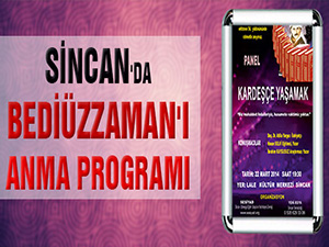 Sincan'da Bediüzzaman'ı anma programı