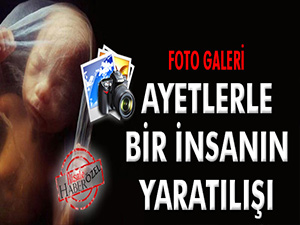 FOTO Ayetlerle bir insanın yaratılışı