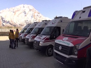 Sağlık Bakanlığından Hakkari'ye 5 Ambulans