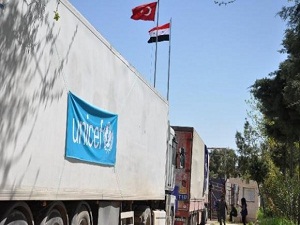 BM'nin yardım tırları da Suriye'ye geçti