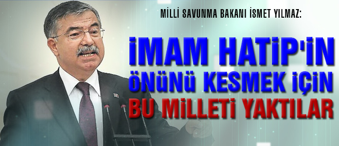 İmam Hatip'in önünü kesmek için bu milleti yaktılar