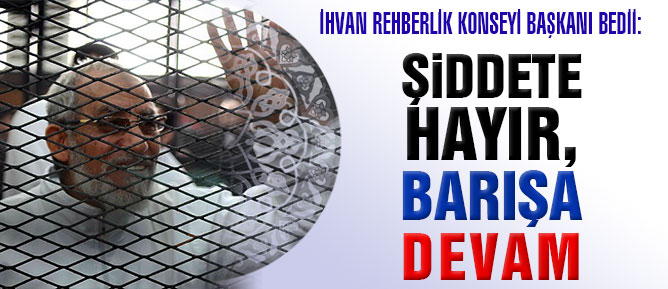 Bedii: Şiddete hayır, barışa devam