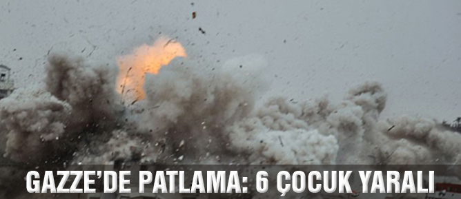 Gazze'de patlama: 6 çocuk yaralı