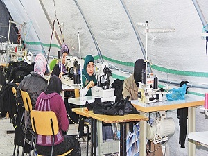 Çadır kent fabrika gibi