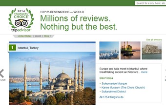 İstanbul, dünyanın en iyi seyahat yeri seçildi