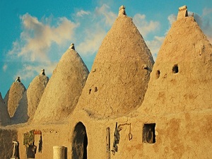 Harran'ın konik kubbuli evleri İtalya'da